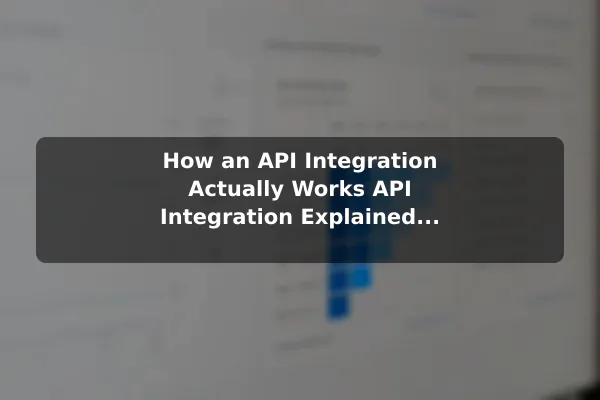 How an API Integration Actually Works API Integration Explained: Benefits and Practical Examples