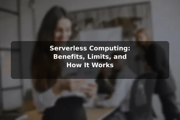 Serverless Computing: Benefits, Limits, and How It Works