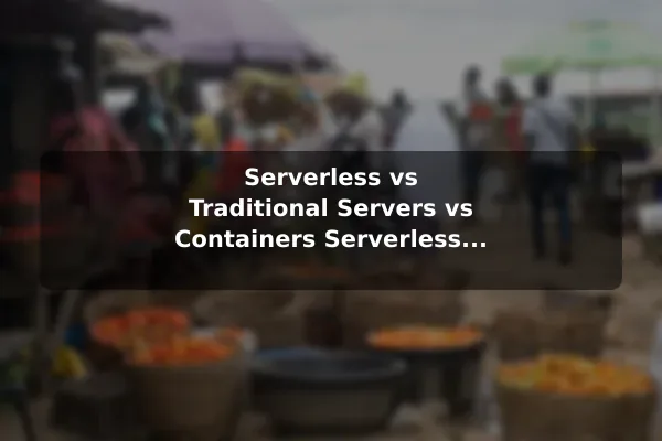 Serverless vs Traditional Servers vs Containers Serverless Computing: Benefits, Limits, and How It Works