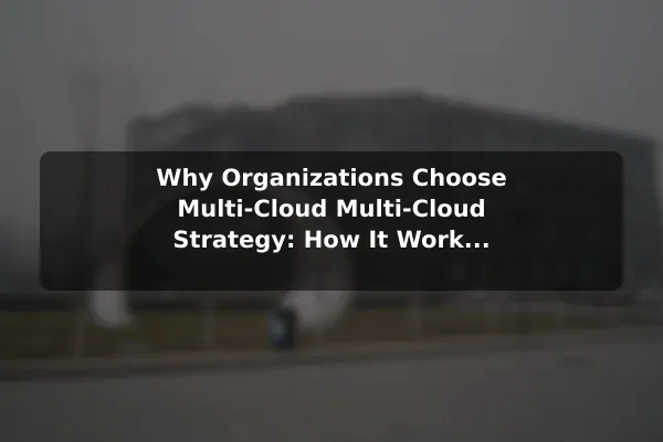 Why Organizations Choose Multi-Cloud Multi-Cloud Strategy: How It Works and Why It Helps