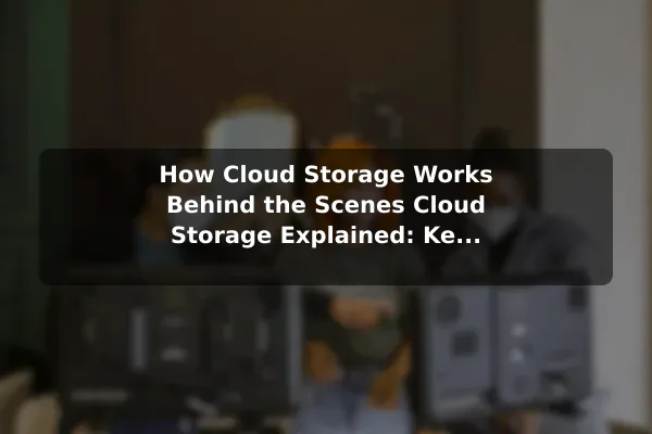 How Cloud Storage Works Behind the Scenes Cloud Storage Explained: Key Benefits and Everyday Examples