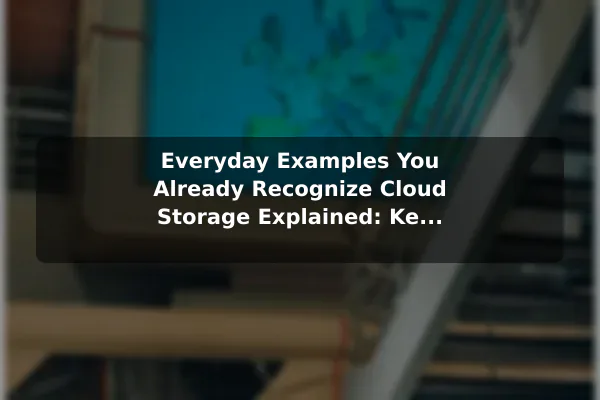 Everyday Examples You Already Recognize Cloud Storage Explained: Key Benefits and Everyday Examples