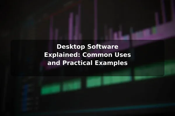 Desktop Software Explained: Common Uses and Practical Examples