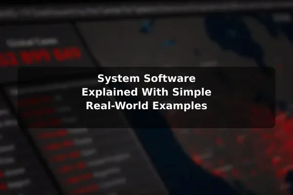 System Software Explained With Simple Real-World Examples