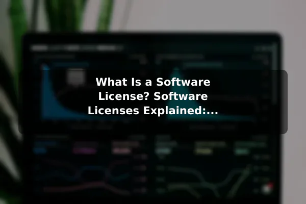 What Is a Software License? Software Licenses Explained: Common Types and Examples