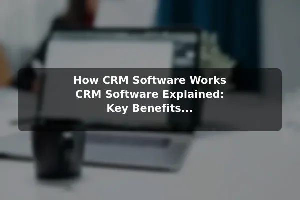 How CRM Software Works CRM Software Explained: Key Benefits and Examples