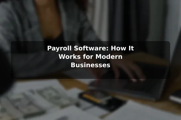 Payroll Software: How It Works for Modern Businesses