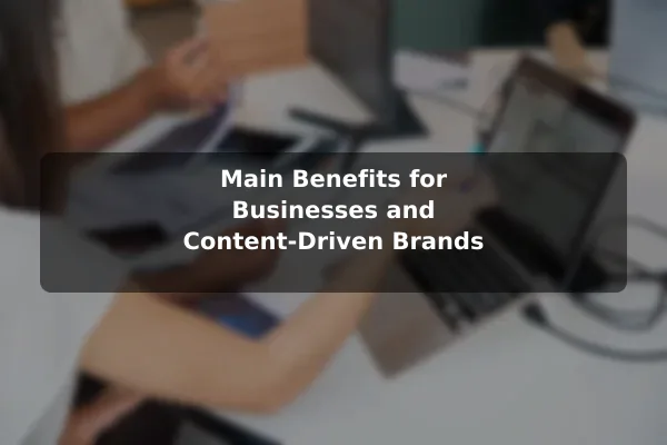 Main Benefits for Businesses and Content-Driven Brands