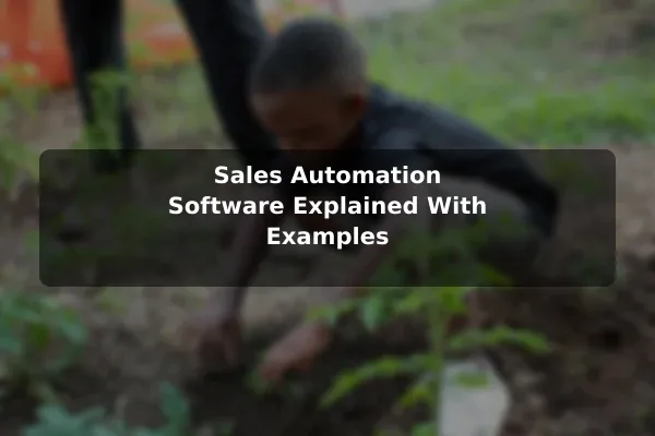 Sales Automation Software Explained With Examples
