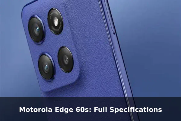 Motorola Edge 60s: Full Specifications