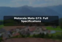 Motorola Moto G73: Full Specifications