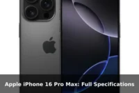 Apple iPhone 16 Pro Max: Full Specifications Apple iPhone 16 Pro Max: Full Specifications