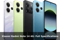 Xiaomi Redmi Note 14 4G: Full Specifications