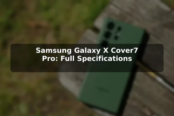 Samsung Galaxy X Cover7 Pro: Full Specifications