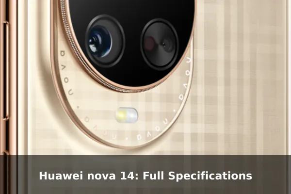 Huawei nova 14: Full Specifications