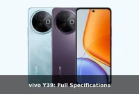vivo Y39: Full Specifications vivo Y39: Full Specifications